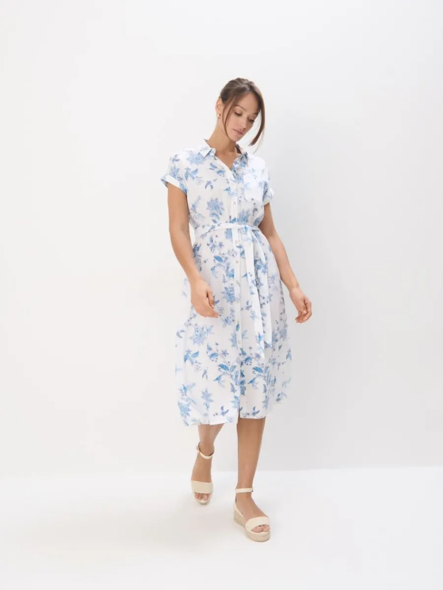 MOHITO Sukienka midi z wiskozy bu0142u0119kitny Best