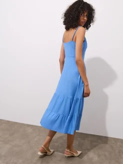 MOHITO Sukienka midi z wiskozy bu0142u0119kitny Clearance