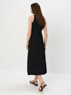 MOHITO Sukienka midi z wiskozy czarny Fashion