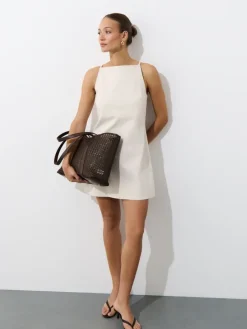 MOHITO Sukienka mini beu017cowy Clearance
