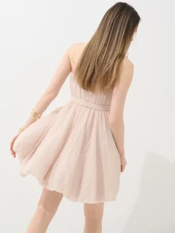 MOHITO Sukienka mini bombka beu017cowy Fashion
