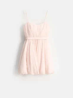 MOHITO Sukienka mini bombka beu017cowy Fashion