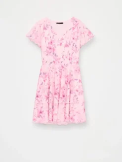 MOHITO Sukienka mini w kwiaty ru00f3u017cowy Outlet