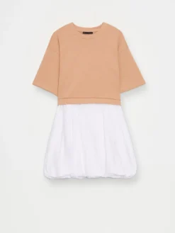 MOHITO Sukienka mini z bluzką beu017cowy Sale