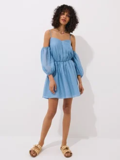 MOHITO Sukienka mini z lyocellem bu0142u0119kitny Online