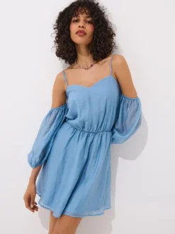 MOHITO Sukienka mini z lyocellem bu0142u0119kitny Online