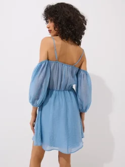 MOHITO Sukienka mini z lyocellem bu0142u0119kitny Online