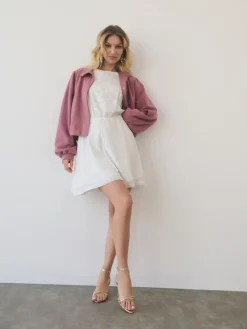 MOHITO Sukienka mini z wiskozą kremowy Fashion