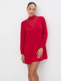 MOHITO Sukienka mini z wiązaniem czerwony Fashion