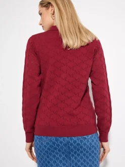 MOHITO Sweter z dekoltem V kasztanowy Discount