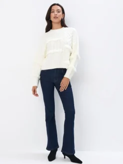 MOHITO Sweter z ozdobnym splotem biau0142y Best