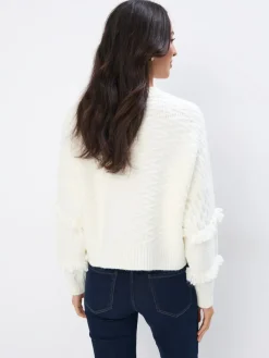 MOHITO Sweter z ozdobnym splotem biau0142y Best
