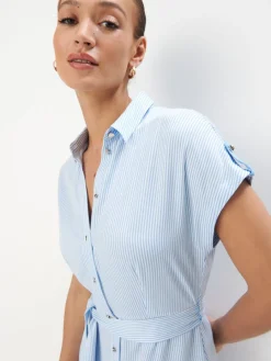MOHITO Szmizjerka midi z wiskozy bu0142u0119kitny Outlet