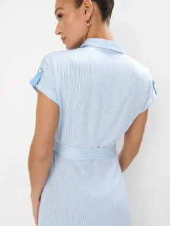 MOHITO Szmizjerka midi z wiskozy bu0142u0119kitny Outlet