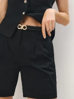 MOHITO Szorty bermudy czarny Outlet