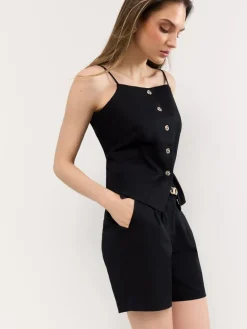 MOHITO Szorty bermudy czarny Outlet
