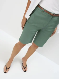 MOHITO Szorty bermudy ciemny zielony Clearance