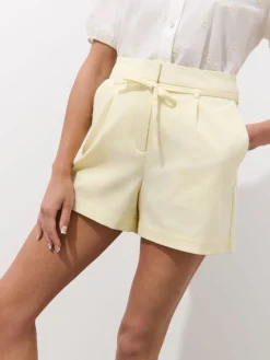 MOHITO Szorty z wiązaniem w talii u017cu00f3u0142ty Clearance
