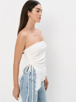 MOHITO Top bez ramiączek biau0142y Fashion