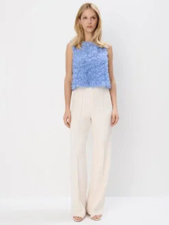 MOHITO Top z ozdobnymi elementami 3D bu0142u0119kitny Fashion
