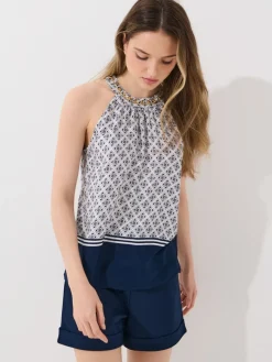 MOHITO Top z wiskozy kremowy Sale