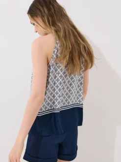 MOHITO Top z wiskozy kremowy Sale