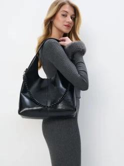 MOHITO Torebka hobo czarny Clearance