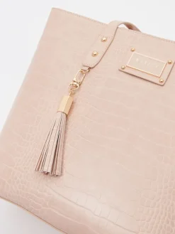 MOHITO Torebka shopper z chwostem beu017cowy Sale