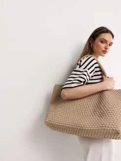 MOHITO Torebka shopper z kosmetyczką beu017cowy Sale