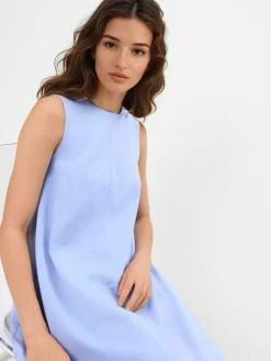 MOHITO Trapezowa błękitna sukienka mini bu0142u0119kitny Outlet