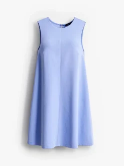 MOHITO Trapezowa błękitna sukienka mini bu0142u0119kitny Outlet