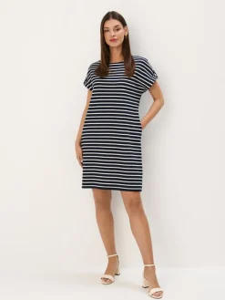 MOHITO Trapezowa granatowa sukienka mini granatowy Fashion