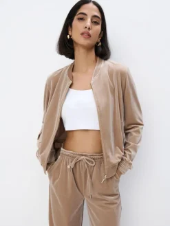 MOHITO Welurowa bluza bru0105zowy Sale