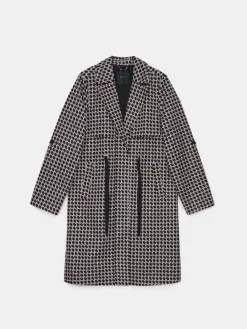 MOHITO Wiosenny płaszcz w monogram czarny Online