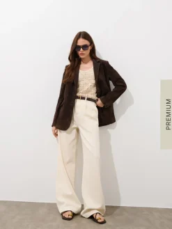 MOHITO Zamszowa marynarka oversize bru0105zowy Sale