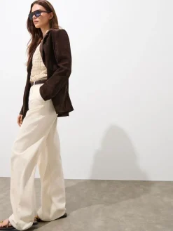 MOHITO Zamszowa marynarka oversize bru0105zowy Sale