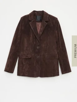 MOHITO Zamszowa marynarka oversize bru0105zowy Clearance