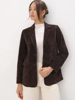 MOHITO Zamszowa marynarka oversize bru0105zowy Clearance