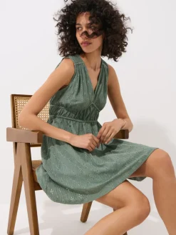 MOHITO Zielona sukienka mini miu0119towy Hot