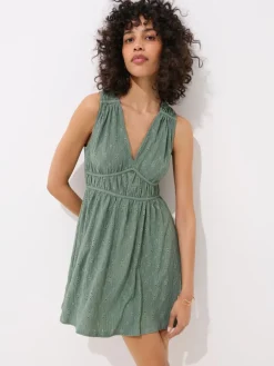 MOHITO Zielona sukienka mini miu0119towy Hot