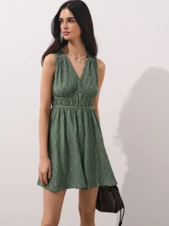 MOHITO Zielona sukienka mini miu0119towy Sale