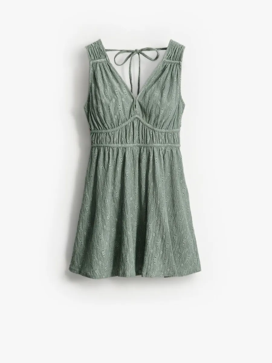 MOHITO Zielona sukienka mini miu0119towy Discount
