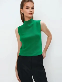 MOHITO top bez rękawów zielony Hot