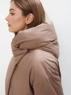 MOHITO Zimowy płaszcz oversize bru0105zowy Fashion